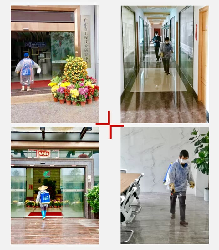 全面徹底的消毒工作