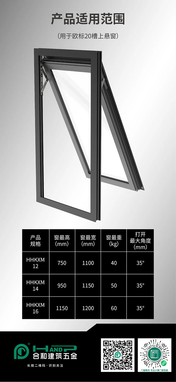 合和精裝五金|全新一代快裝免銑槽懸窗滑撐,輕松享受居家生活