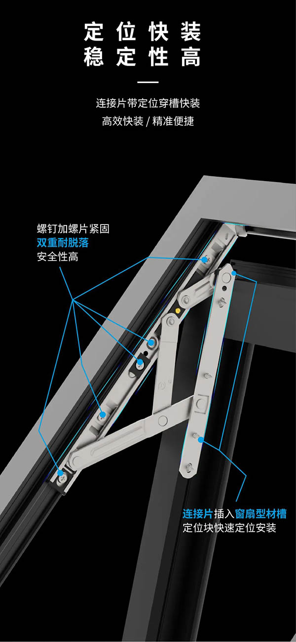合和精裝五金|全新一代快裝免銑槽懸窗滑撐,輕松享受居家生活